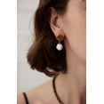 thumbnail image 3 of Vintage Gold 925 Silver Natural Pearl Drop Earrings, 3 of 7