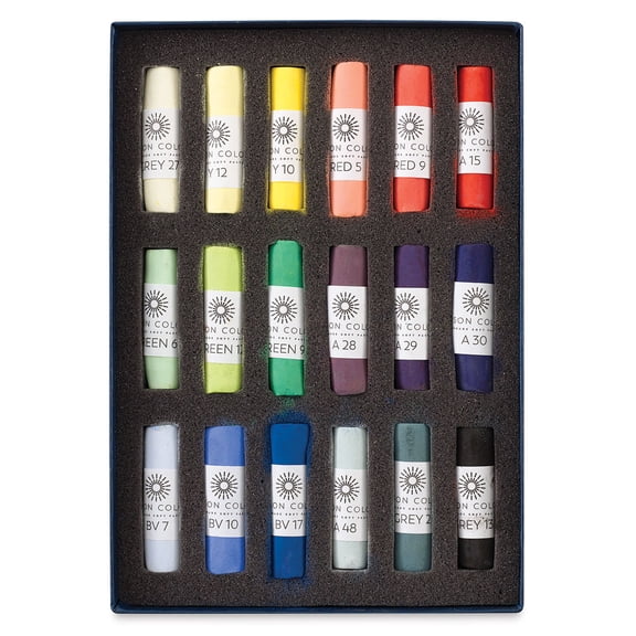 Unison Handmade Pastel Set - Starter Colors, Set of 18, Full Stick