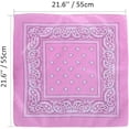 thumbnail image 2 of 3 Pack 100% Cotton Paisley Pattern Bandanas Face Mask Square Scarf Headwear, 2 of 10