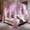 Double Pink, variant on 4 Corners Post Princess Bed Canopy Curtain Double Layer Cozy Drape Netting 4 Opening Mosquito Net for Girls & Adults Bedroom Decoration Accessories (Double Pink, 64" W*82" L*82"*H/(Queen))