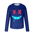 thumbnail image 4 of XFYSSS Fashion Casual Men's Printed Top Long Sleeved Round Neck And Smiling Face Printed Top Long Sleeve Round-Neck Blouses & Shirts, 4 of 4