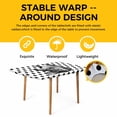 thumbnail image 4 of Black Easter Table Cloths for 3 Foot Rectangle Tables, Spring Country Cute Bunny Polka Dot Patio Waterproof Elastic Fitted Tablecloths, Washable Rectangular Table Cover for Camping, 4 of 8