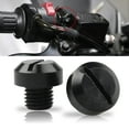 thumbnail image 4 of Miulika 2 Pcs M10x1.25 Rearview Mirrors Thread Hole Plug Screw Bolts - Black Positive, 4 of 8