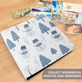 thumbnail image 4 of FORMRS 3 Ring Photo Album 4"x6" Self Adhesive Large Capacity PU Leather Cover, White Snowman, 4 of 7