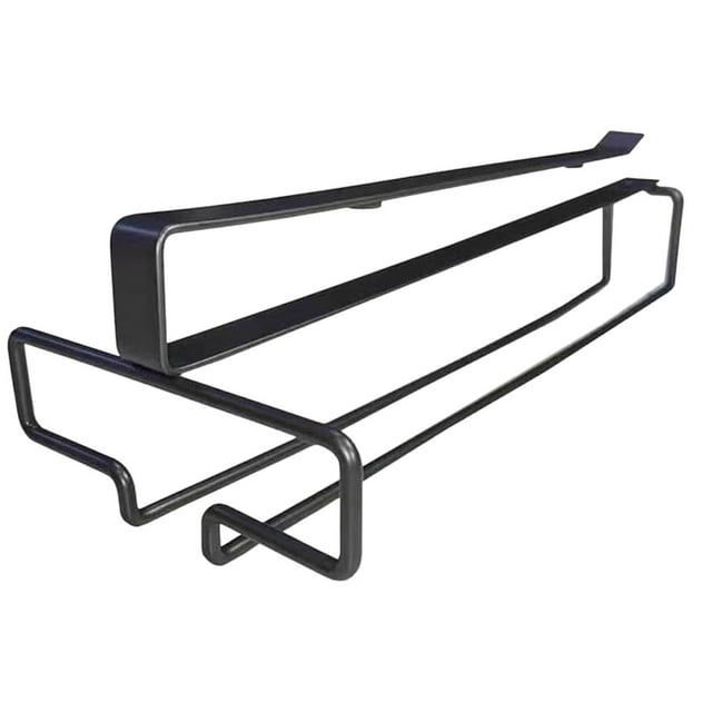 Under Cabinet Rack for Glasses Storage and Organization - Suspended Stemware Holder and Glass Rack for Bar and Kitchen Cabinets