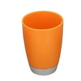 thumbnail image 6 of 4pcs Bathroom Countertop Accessory Set, Plastic Bathroom Suit Includes Soap Dispenser, Toothbrush Holder, Rinsing Cup, Soap Dish, Great for Farmhouse Decor (Orange) - by ROBOT-GXG, 6 of 8