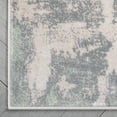 thumbnail image 5 of Well Woven Custom Size Runner - Choose Your Length - Caila Grey & Green Brush Stroke Abstract Geometric 27 Inches Wide x 45 Feet Long Runner (27" x 45' Runner) Rug, 5 of 6