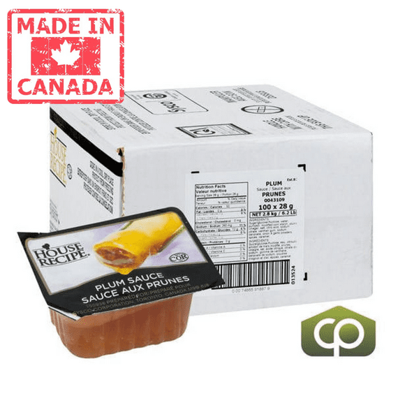 House Recipe Cl Sauce Plum Dip Cup 28 GR (100/Case)- Canadian Made