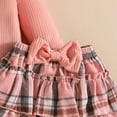 thumbnail image 6 of Gvdentm Baby Girl Fall/Winter Clothes Preemie Clothes Fall/Winter Romper Dress Skirt Set(Pink,9-12 Months), 6 of 6