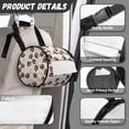 thumbnail image 6 of ZIATUBLE Dog Paw Dispenser Tissue Holder Soft Travel Hanging Tissue Box Lightweight Paper Towel Storage Container with Smooth Zipper Roll Paper Storage Bag Accessories Decoration, 6 of 7