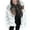 White, variant on Mifelio Womens Winter Coats Women Faux Mink Winter Hooded Faux Jacket Warm Thick Outerwear Jacket Coats for Women Black L