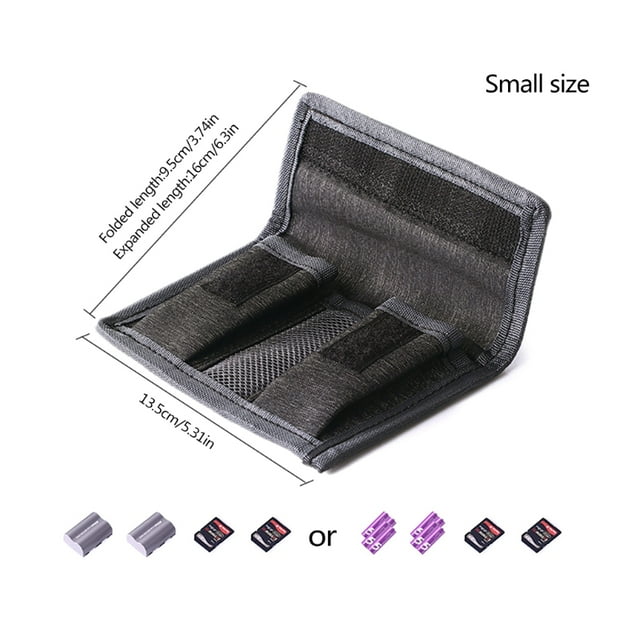 Waterproof Bag Battery Safe Bag Anti Dust Weather Resistance Carrying Storage Bag Protective Pouch For Camera Battery AA Battery S