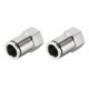 thumbnail image 1 of Empuje para Conectar Tubo Montajes 12mm Tubo OD x 3/8 PT Hembra Recto NeumÃ¡tico Conector TuberÃ­a Acoplamiento Plata Tono 2uds Unique Bargains empujar para conectar accesorios de tubo, 1 of 4