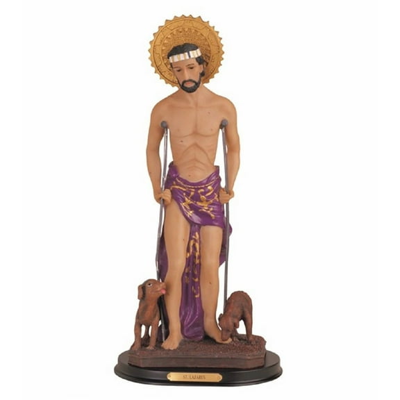 FC Design 16"H Saint Lazarus Statue Lazarus of Bethany Holy Figurine Religious Decoration