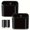 Black-2Pcs +40Pcs Trash Bags, variant on Glass lunchbox with lid - microwave and freezer safe, perfect for storing soups, salads, and fruits - ideal for office workers.