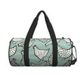 thumbnail image 2 of Easygdp Hand Drawn Chickens Travel Bag, Camping, Weekend, Carry On Overnight Duffel Bag with Shoulder Strap, 2 of 8