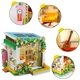 thumbnail image 4 of Casa de amigos para niñas, sala de lectura, sala de amistad, casa familiar de ensueño para niñas, juego de 608 piezas, microbloques de construcción para niñas de 6 a 15 años, 4,72 x 4,64 x 4,25, 4 of 5