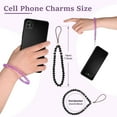 thumbnail image 4 of Injueey 3 pack/lote cadena Universal para teléfono el mejor regalo para amigos y familiares correas para teléfono cordón móvil Teléfono y Comunicación Negro Blanco Púrpura, 4 of 6