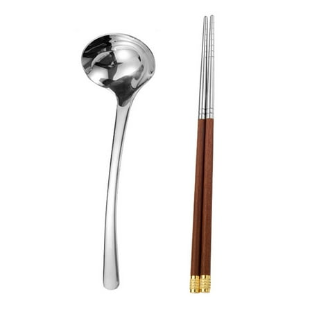 

1 Set Stainless Steel Chopstick and Spoon Family Tableware Home Flatware