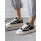thumbnail image 1 of Women's White Spring/autumn Casual Solid Color Slip-resistant Canvas Shoes, Low Top Round Toe Sneakers Loafers, 1 of 4