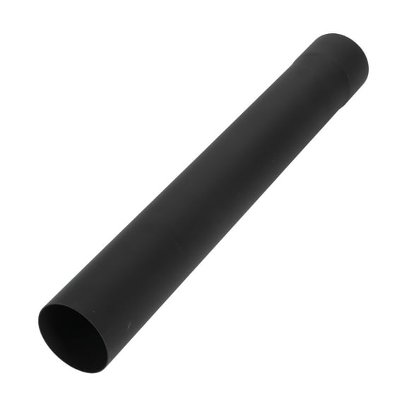 Unique Bargains 2.5" OD Straight Pipe Tube 18inch Length Black