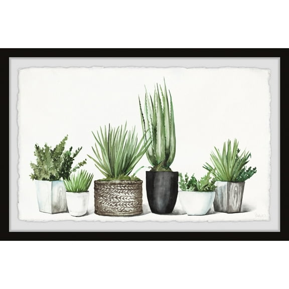Parvez Taj Soothing Greens Framed Painting Print