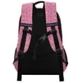thumbnail image 3 of FORMRS Unisex Backpack Elementary School Travel Bookbag with Reflective Stripes, Pink Doughnuts, 3 of 7
