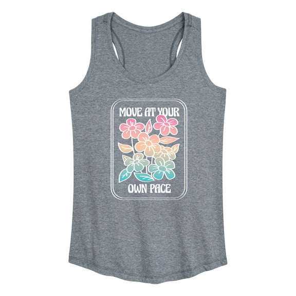Instant Message - Move At Your Own Pace - Women's Racerback Tank Top