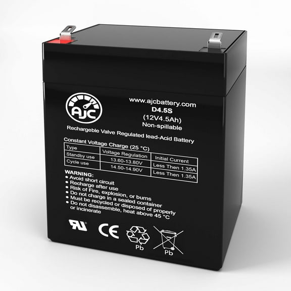 AJC Battery Compatible with Phoenix Contact QUINT-UPS-24DC-24DC-10-3.4AH - 2320267 12V 4.5Ah UPS Replacement Battery