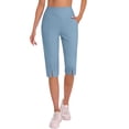 thumbnail image 5 of Hurxie High Waisted Leggings for Women Tummy Control Soft Yoga Pants Womens Gym Workout Running Leggings Light Blue,2XL, 5 of 7