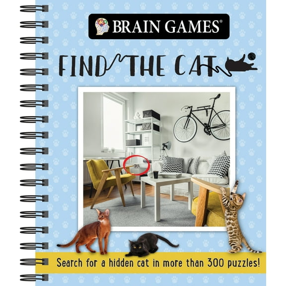 Pre-Owned Brain Games - Find the Cat (384 Pages) (Spiral-bound) 1645586529 9781645586524