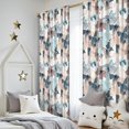 thumbnail image 5 of Blackout Kids Curtains,Light Color Butterfly Leaf Pattern Childrens Insulated Curtains Set Of 2,Bedroom Essentials,Toddler Room Decor 52"x84", 5 of 5