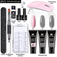 thumbnail image 2 of SAILING Kit de poligel Uv para manicura, juego de extensiones de uñas, solución antideslizante, herramienta artística de esmalte acrílico, diseño de yemas de los dedos, 2 of 5
