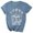 Blue, variant on Women's T-Shirt Mushroom Moon Phase Graphic Crew Neck Short Sleeve Tee Cottagecore Y2K Casual Top
