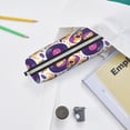 thumbnail image 6 of Cauagu record rock Skull star Print Leather Pencil Pen Case - Stationery Bag Portable Stationery Bag Big Capacity Pencil Pouch Cosmetic Organizer Bag for Men & Women, 6 of 7