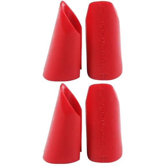 Red 2 Pairs Rubber Barbell Bench Press Grips Replaceable Non-slip Dumbbell Set Fitness