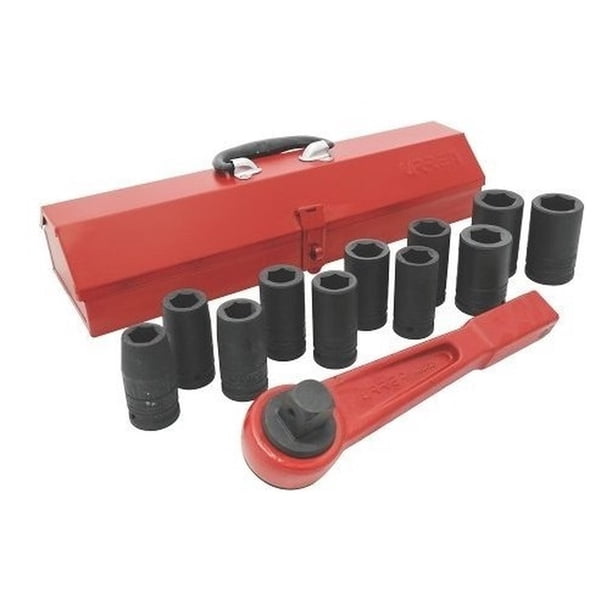 Jgo 13 Dados Impacto Largos Métricos Y Accesorios 3/4 urrea Urrea 750013MLH