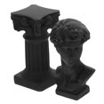 thumbnail image 2 of 1 Set Greek Bust Statue Roman Bust Sculpture Resin David Figurine Decorative David Figure, 2 of 9