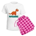 thumbnail image 5 of CafePress - Papasaurus Women's Light Pajamas - Women's Short Sleeve Print T-Shirt and Pants Light Cotton Pajama Set, 5 of 7