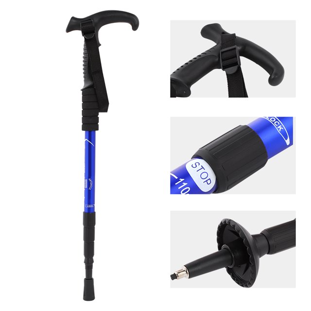 Stick De Caminata Plegable Al Aire Libre, Palo Para Caminar Con Muletas, Suministros De Protección Contra El Bastón Antideslizante Para Caminar Para Caminar Para Caminar Para