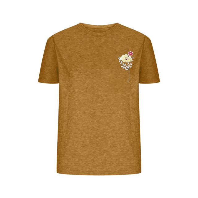 Blouses pour Femmes,Shorts pour Femmes,Chemises à Petites Fleurs Imprimées pour Femmes à Manches Courtes à Col Rond,Hauts pour Femmes Été,Hauts pour Femmes