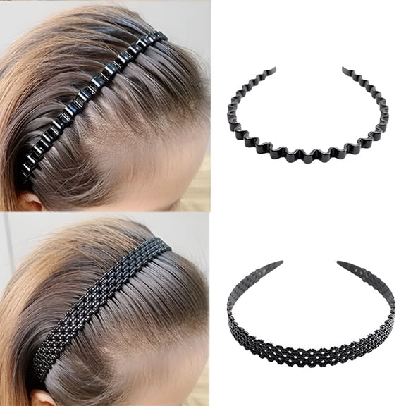 VANIDO Hair Bands for Women Non Slip Wavy Hairband with Teeth Comb Headband for Face Washing