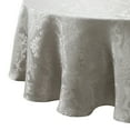 thumbnail image 2 of Caiden Elegance Damask Tablecloth - 90" Round - Silver - Elrene Home Fashions, 2 of 5