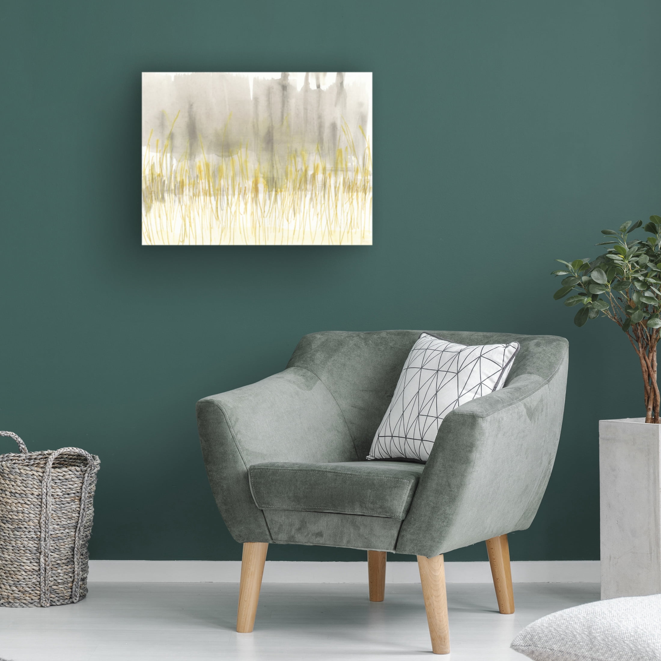 Canvas Wall Art - Jennifer Goldberger 'Winter Grasses II' Wall Art for Living Room, Bedroom, or Office Décor by Trademark Fine Art - 24 x 18 Inches
