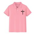 thumbnail image 6 of LNMQLPDBS Girls School Uniform Shirts Button Down Lapel Shirt Breathable Golf Collared Short Sleeve T-Shirt Teens Soft Summer Uniform Tops, 6 of 8
