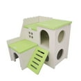 thumbnail image 2 of Cheers.US Hamster Hideout House with Ladder Ventilated Design Double Layers Hedgehog Chinchilla Villa Living Hut Pet Supplies,Ventilated, Eco-friendly, Stable Structure, 2 of 7