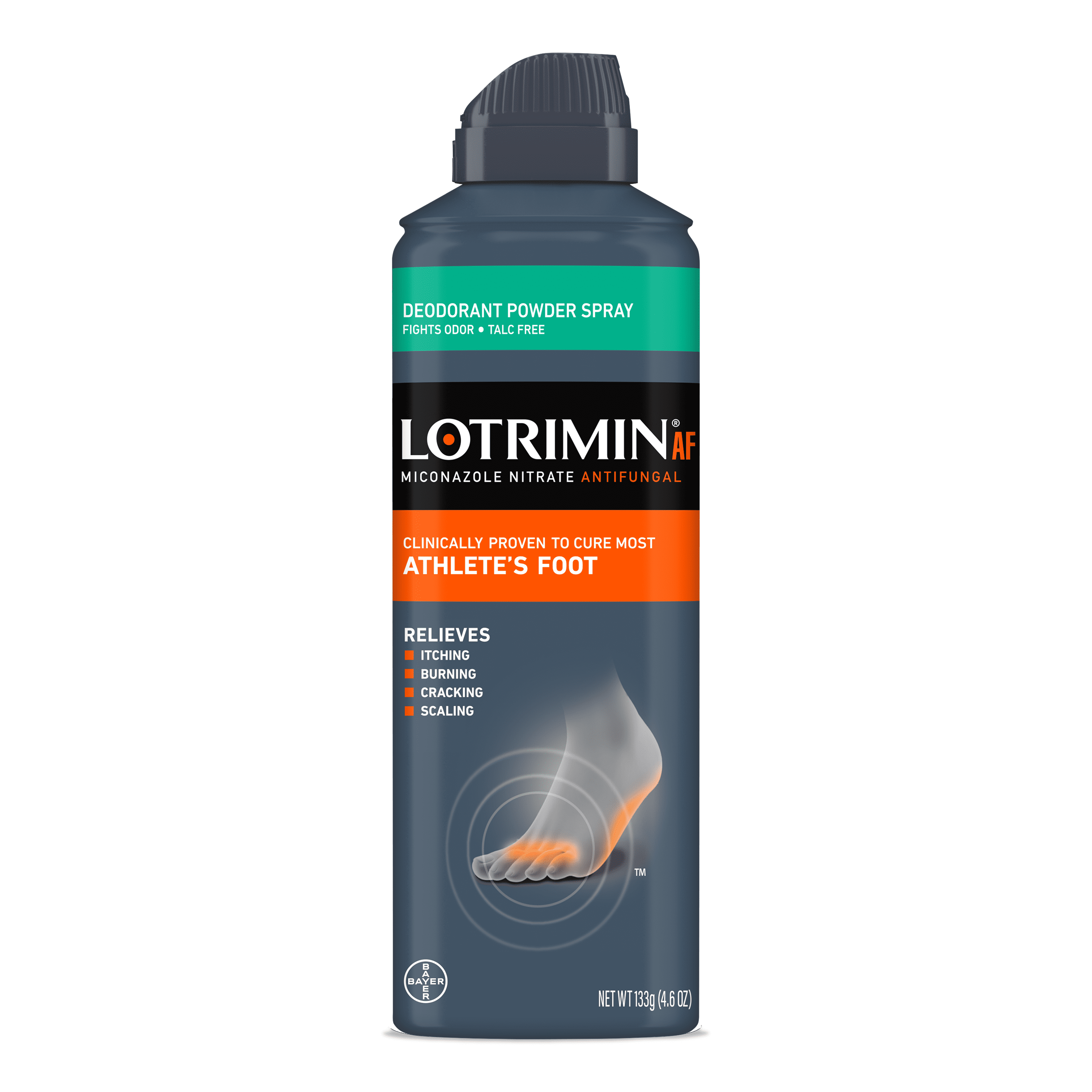 (3 pack) Lotrimin AF Athlete's Foot Deodorant Powder Spray, 4.6 Ounce Spray Can