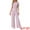 Pink, variant on Women's Pajama Sets Short Sleeve Ruffled Top Long Pants Lounge Sets XS Pink