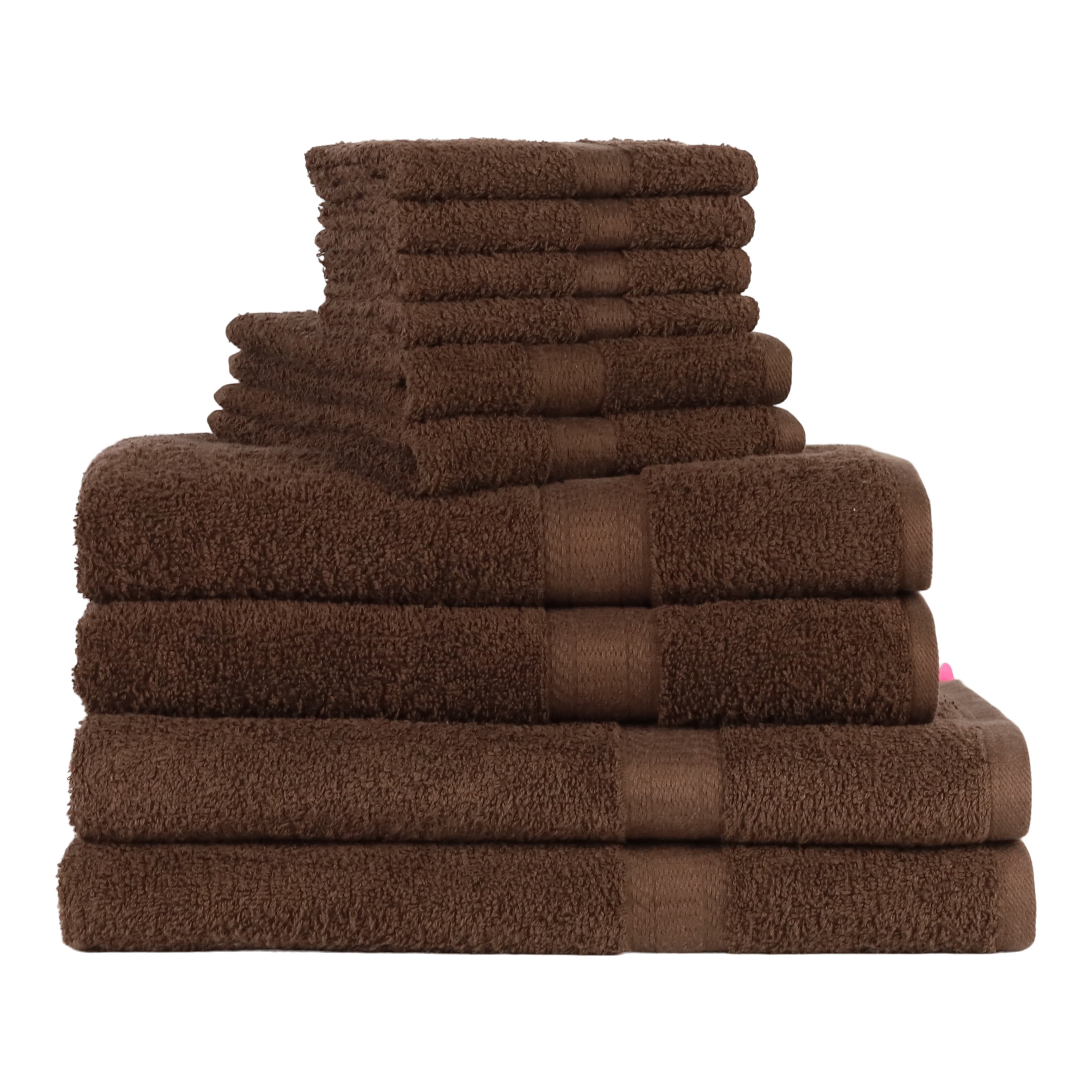 Performance Solid Bath Towel, 30 inch x 54 inch, Brown Basket - Mainstays