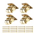 thumbnail image 3 of MERIGLARE 4x Upright Piano Metal Casters 360 Degree Rotation for Furniture Piano Sofas Gold, 3 of 8